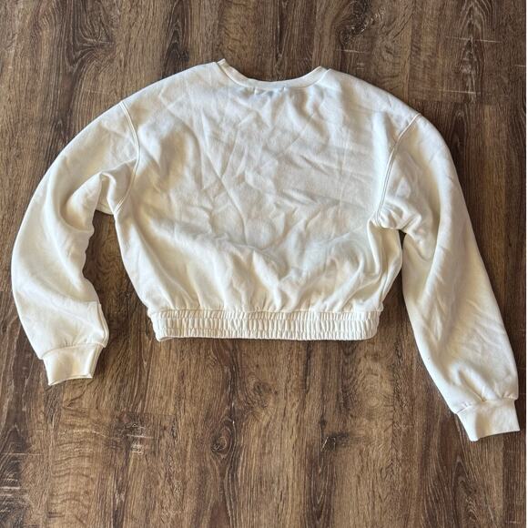 Social Scene Coquette Bow Crewneck Size Medium Cream - Picture 6 of 7